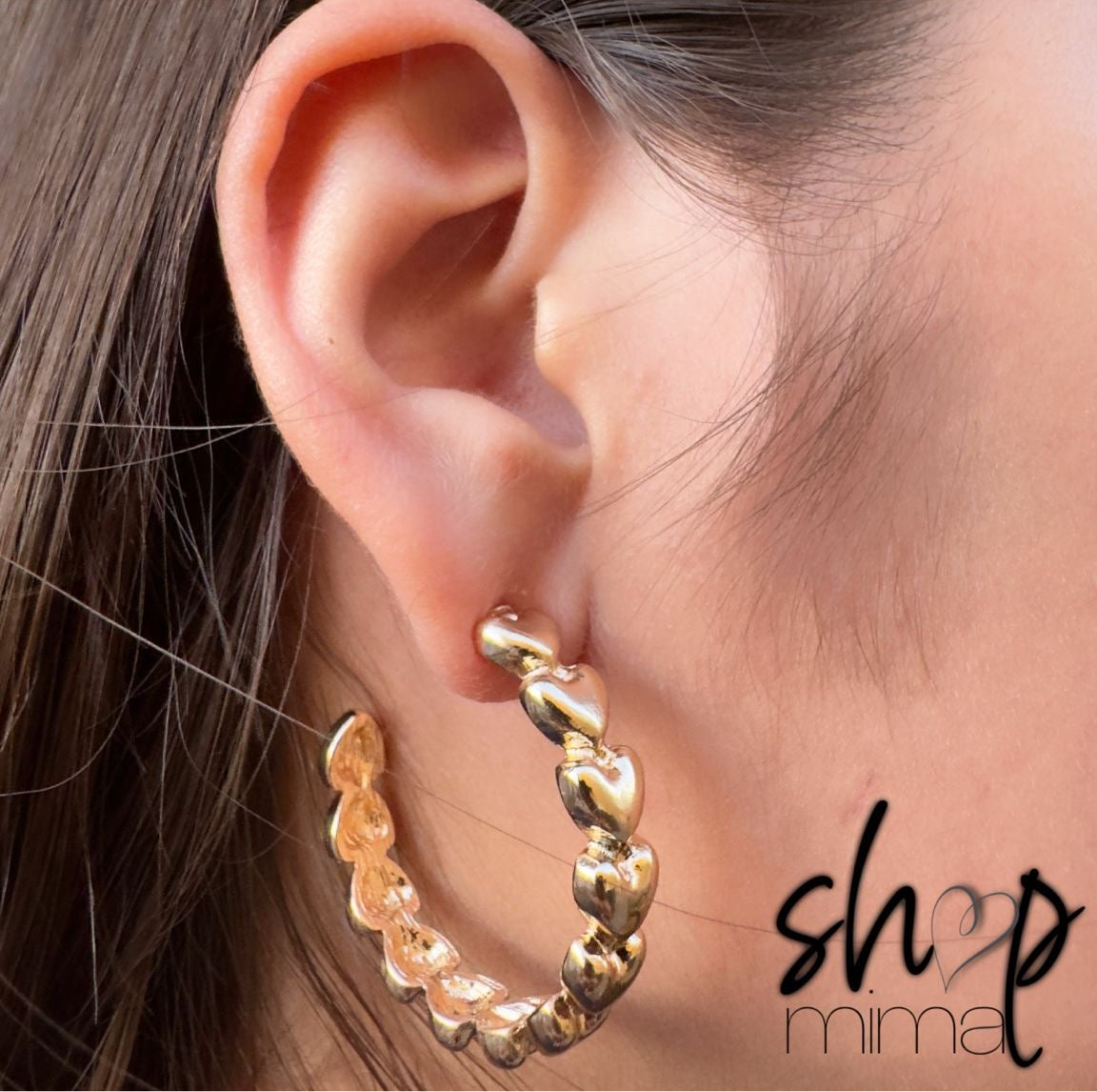 CORAZON ROTO HOOPS EARRINGS