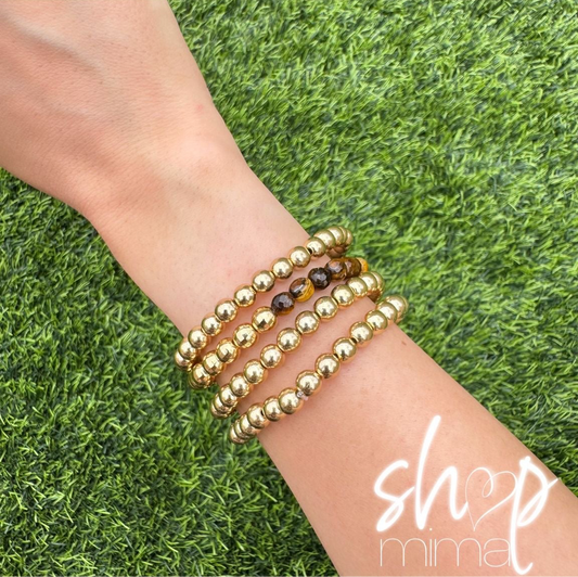 POP OF BROWN CLASSIC SET OF 4 BRACELET