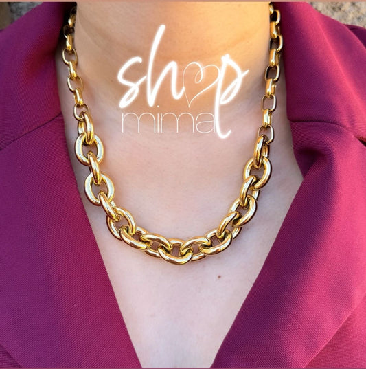 CHUNKY CHAIN NECKLACE STAINLESS STEAL