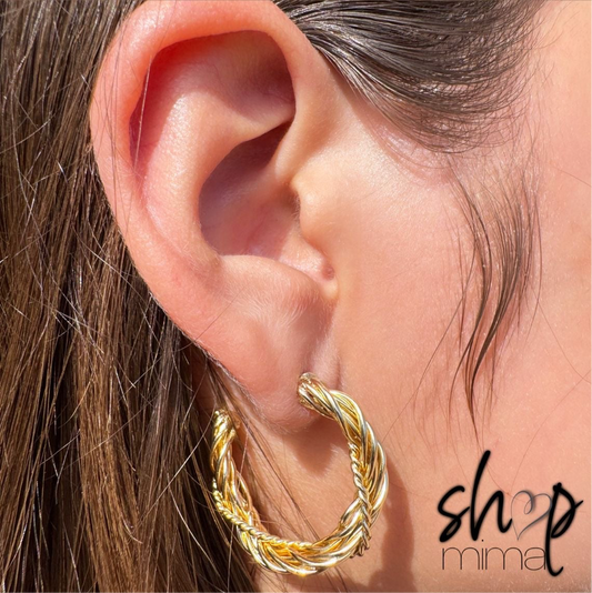 CAMPFIRE HOOPS EARRINGS