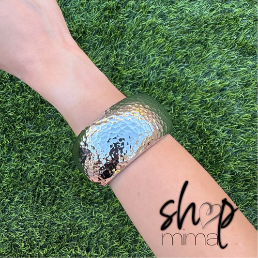 WATER SILVER BANGLE BEACELET