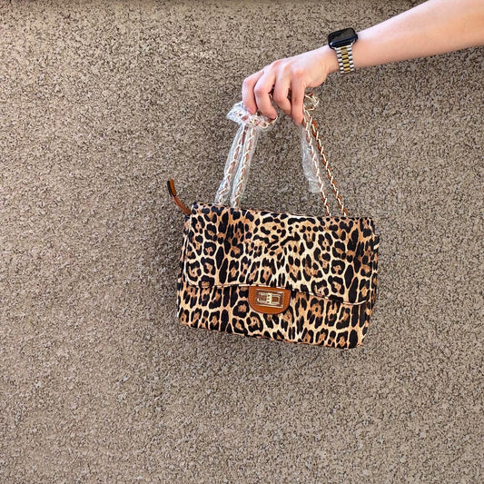CHANELLY CHEETAH HANDBAG