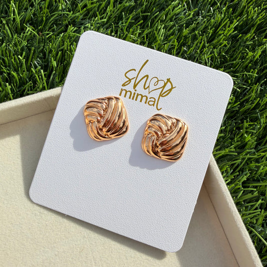 CUDRO TRENSADO EARRINGS