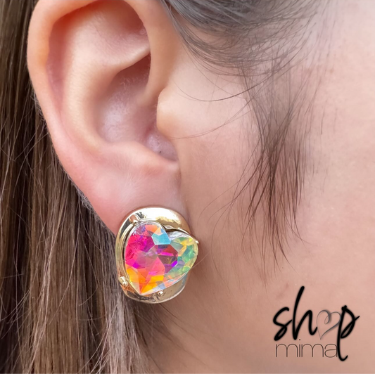 SHINE BRIGHT HEART EARRINGS