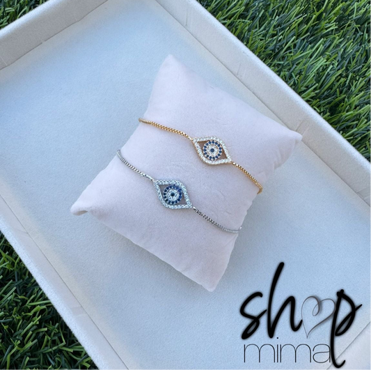 ZIRCONIA EVIL EYE BRACEY