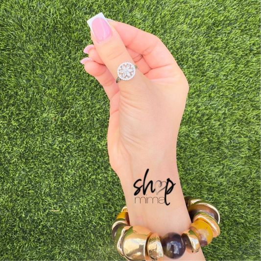 POPPY FLOWER RING ADJUSTABLE
