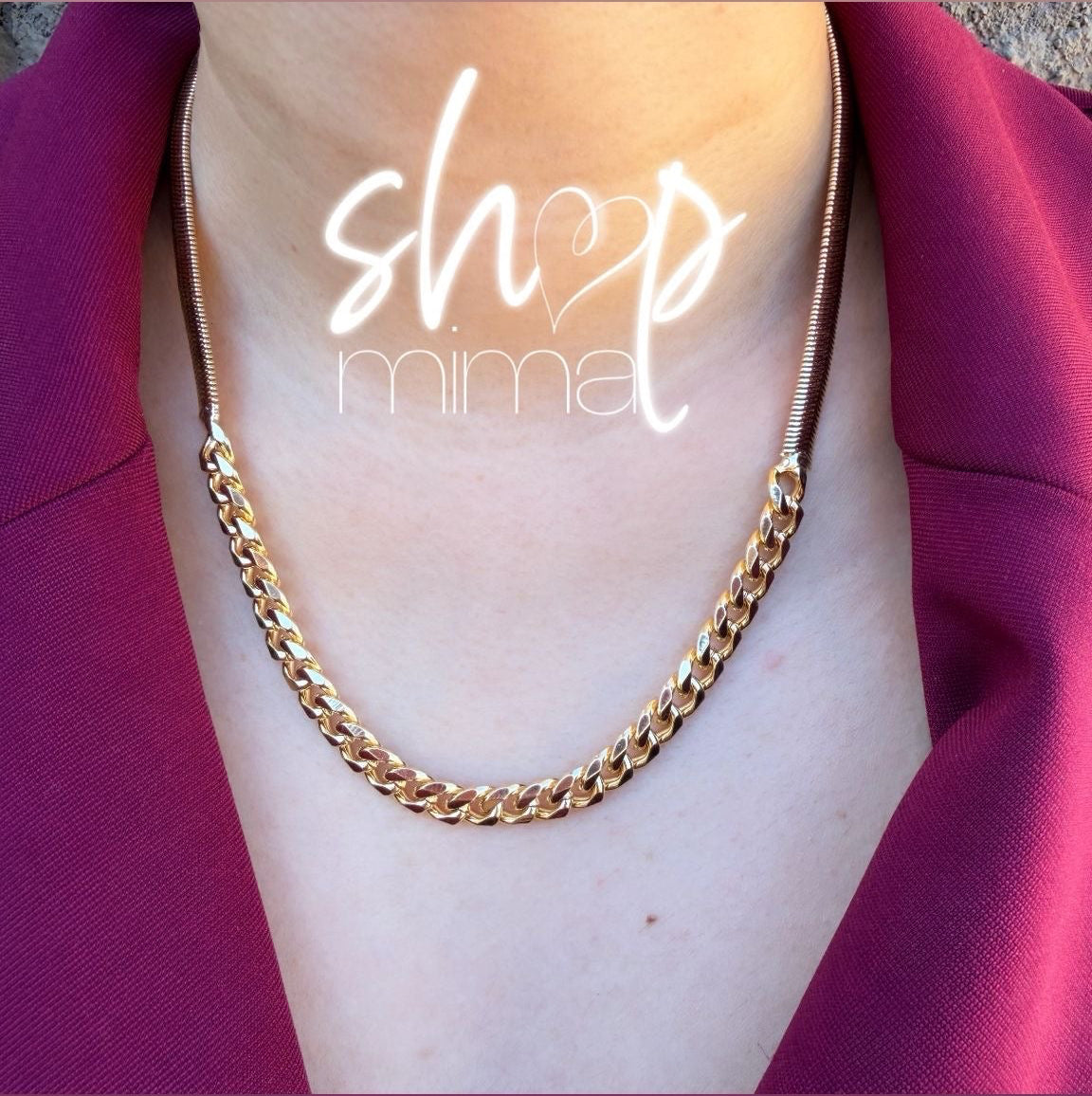 FLAT CHAIN COMBO NECKLACE