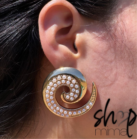PERLITAS ESPIRAL EARRINGS
