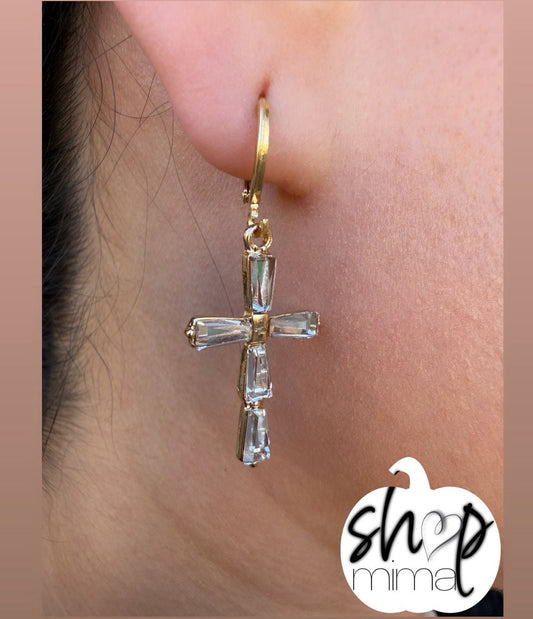 CRUZ ZIRCONIA HUGGIES EARRINGS