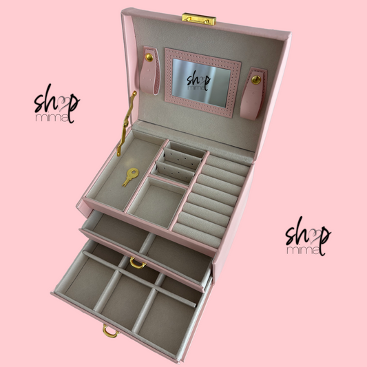 SHOPMIMA JEWELRY LUX CASE PINK