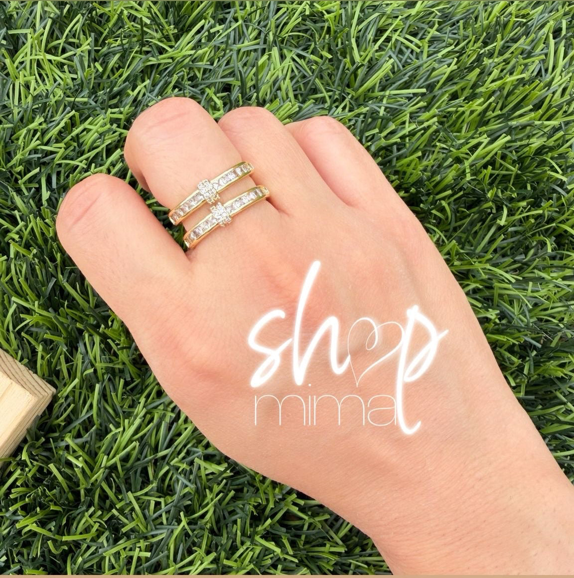 DOUBLE LAYERS RING ADJUSTABLE