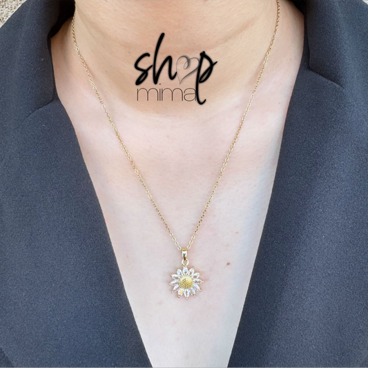 GIRASOL DE ZIRCONIA NECKLACE