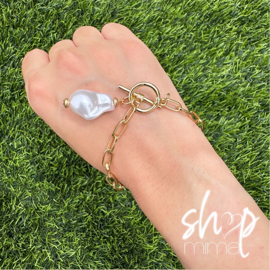 CLASSIC PEARL CHAIN BRACELET