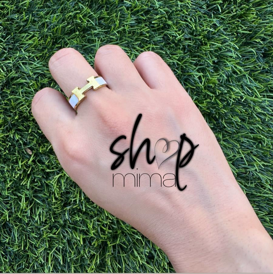HELMA STAINLESS STEEL RING SIZE 7