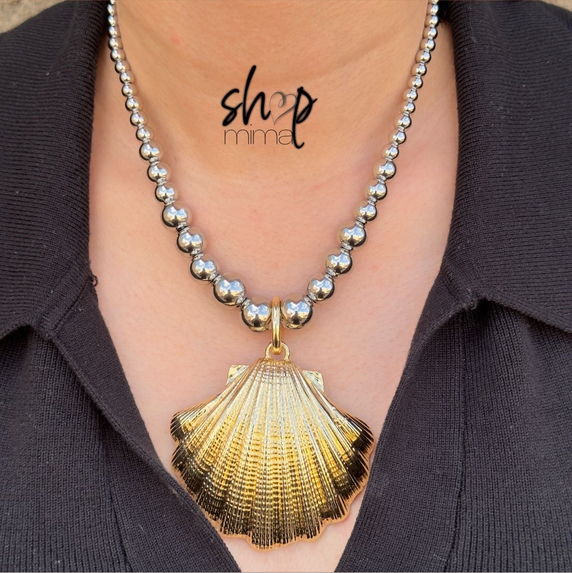 MIX METALS DEL MAR NECKLACE BY TANIAXO