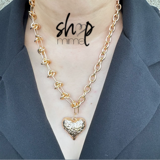 SANDY HEART NECKLACE