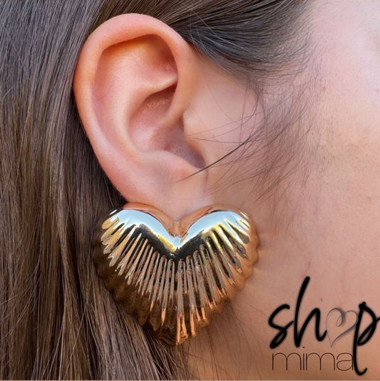 MAXI HEART EARRINGS