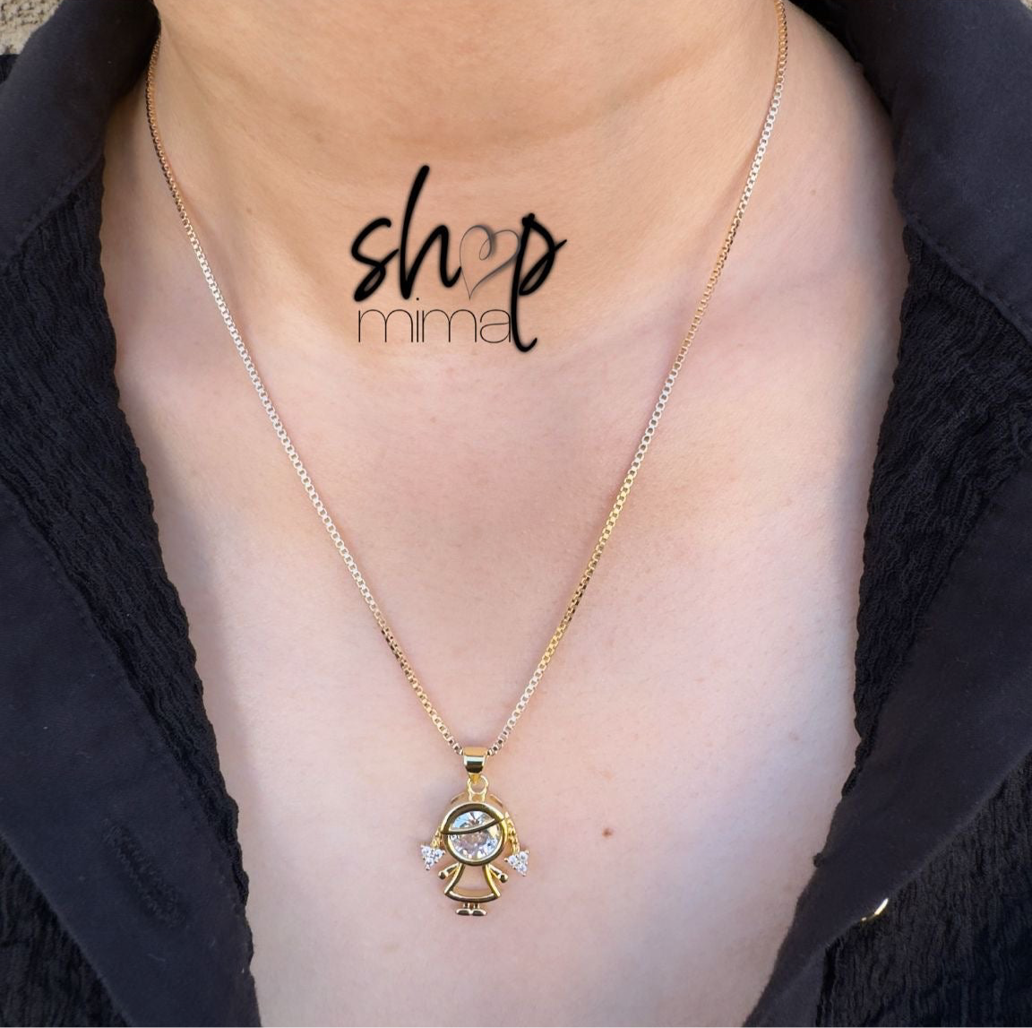 GIRL NECKLACE FULL ZIRCONIA MADE BY TANIAXO
