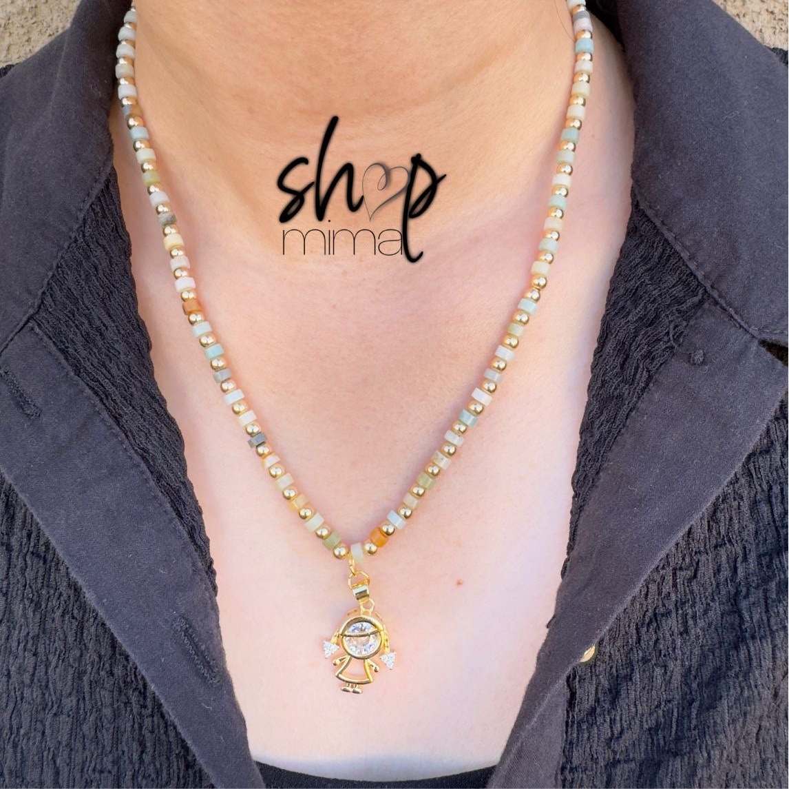GIRL NECKLACE FULL ZIRCONIA MADE BY TANIAXO