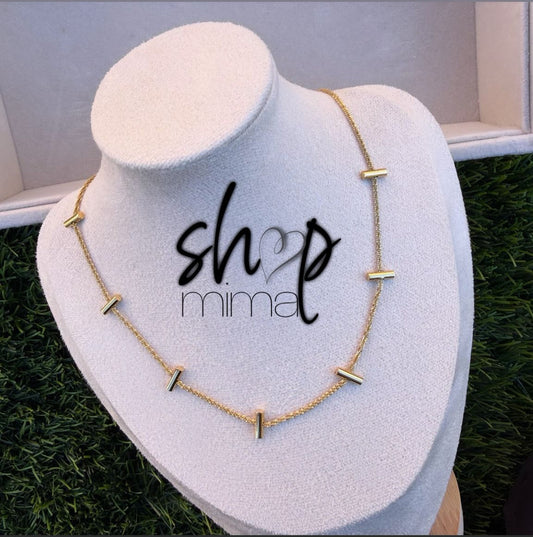 LUXURY SPAT NECKLACE STAINLESS STEEL