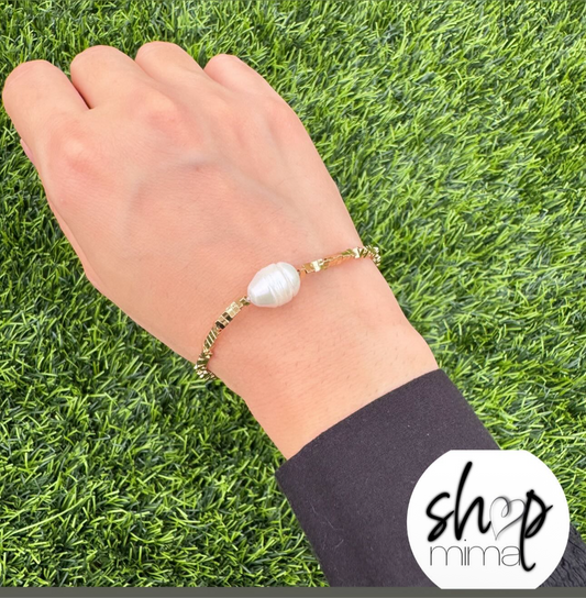 SINGLE FREH WATER PEARL BRACELET