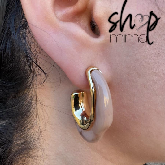 NUDE HOOPS EARRINGS