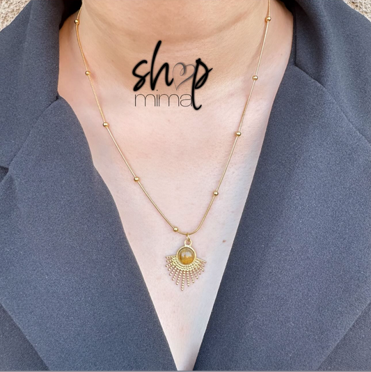 EL PODER DEL TIGRE EN ACERO NECKLACE