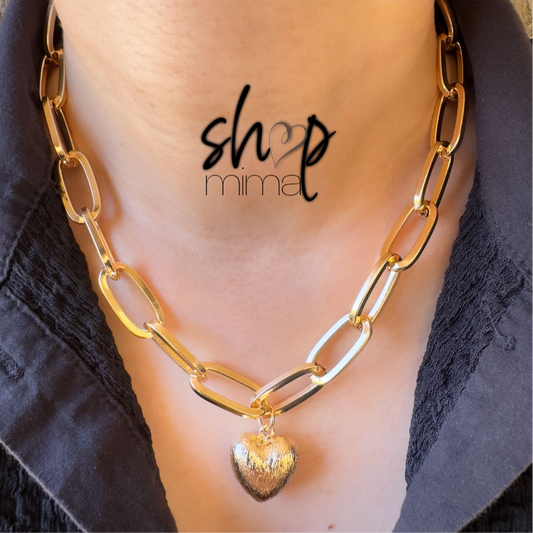 HEART LINK NECKLACE